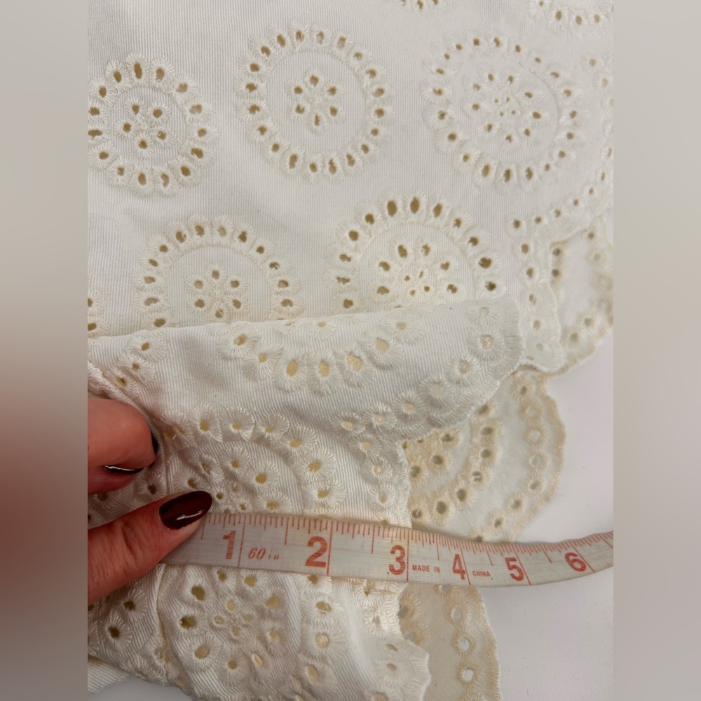 En Saison Isabella Womens Eyelet Denim romper Size S Small - Picture 11 of 12